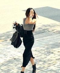 欧美紧身中长裙图片,性感中长裙的优雅演绎