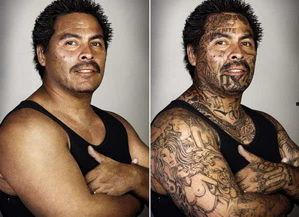 欧美帮会纹身图片女