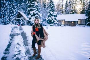 雪天欧美照片图片,浪漫与宁静的冬日画卷